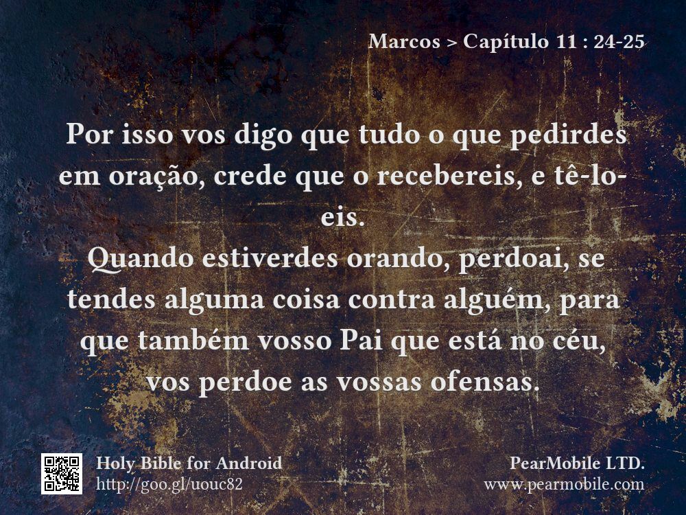 Marcos, Capítulo 11:24-25